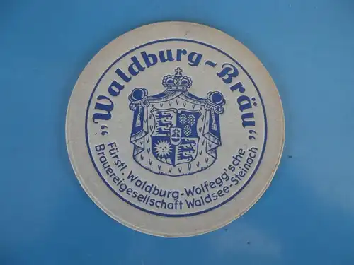 Bierdeckel Brauerei Waldburg Bräu Waldsee- Steinach Brauereigesellschaft