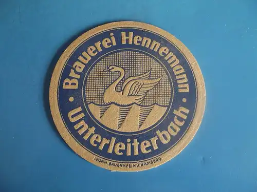 Bierdeckel - Brauerei Hennemann Unterleiterbach Oberfranken