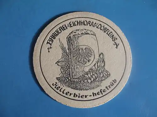 Bierdeckel - Brauerei Eichhorn Dörfleins Oberfranken