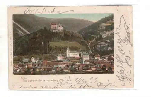 AK Thüringen ; Leutenberg Kreis Saalfeld-Rudolstadt  Lithographie