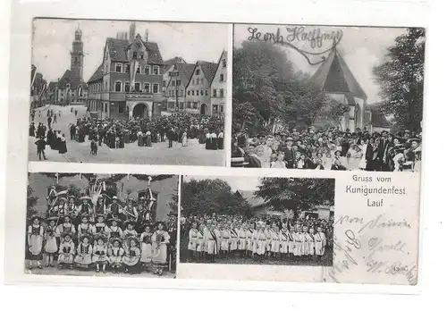 AK Bayern - Lauf an der Pegnitz bei Nürnberg Kunigundenfest 1905