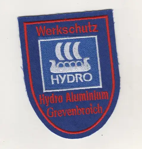 Uniform Aufnäher  Patches Werkschutz Hydro Aluminium Grevenbroich