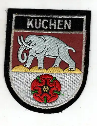Aufnäher Patch Wappen Gemeinde Kuchen Landkreis Göppingen (Elefant)