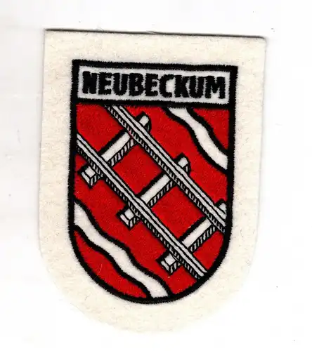 Aufnäher Patch Wappen Neubeckum Ortsteil der Stadt Beckum im Kreis Warendorf