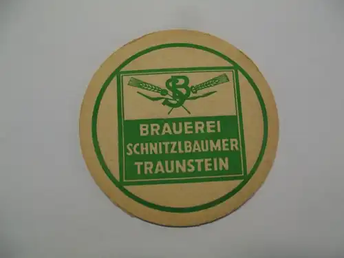 Bierdeckel Brauerei Schnitzlbaumer Traunstein Oberbayern