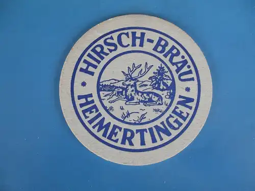 Bierdeckel Brauerei Hirsch Bräu Heimertingen