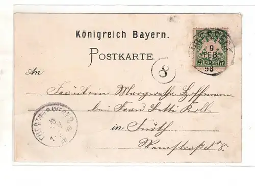 AK Bayern ;  Stadtsteinach Gruß vom Waffenhammer Oberfranken 1898