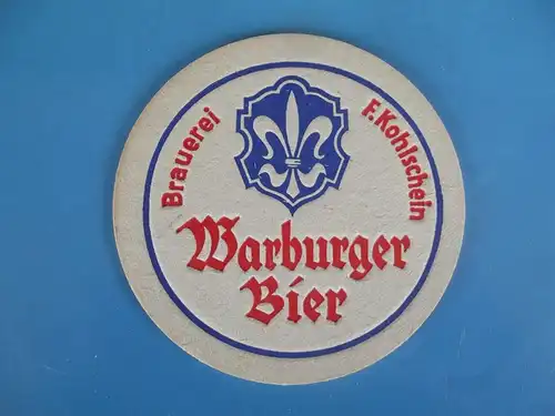 Bierdeckel Brauerei Kohlschein Warburg
