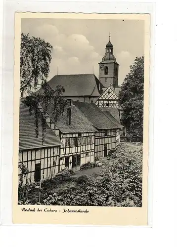 AK Bayern ; Bad Rodach - Kirche und Fachwerk  - Kreis Coburg Oberfranken