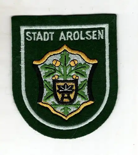 Aufnäher Patch Stadt Arolsen Kreis Waldeck-Frankenberg Hessen