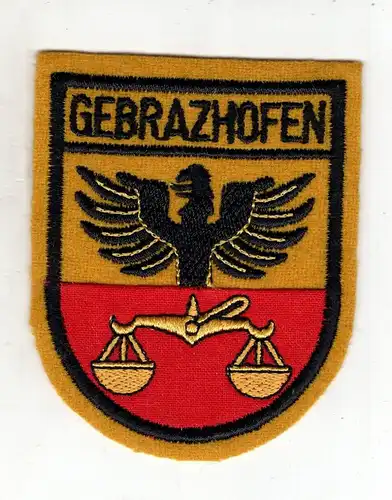 Aufnäher Patch Gebrazhofen Stadtteil Kreisstadt Leutkirch im Allgäu