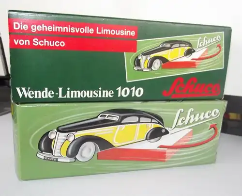 Blechspielzeug Repro Schuco Wende Limousine 1010 im Originalkarton Vitrinenstück