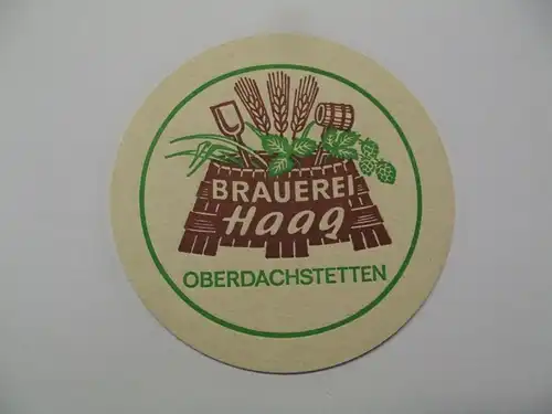 Bierdeckel Brauerei Haag Oberdachstetten