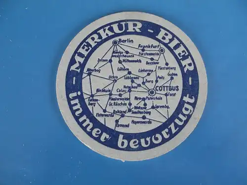 Bierdeckel Brauerei Merkur Cottbus