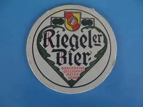 Bierdeckel Brauerei Riegeler  Riegel am Kaiserstuhl