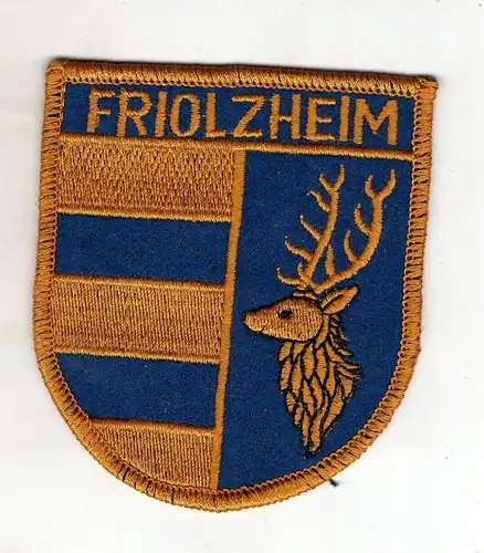 Aufnäher Patch Wappen Friolzheim Gemeinde in Baden-Württemberg