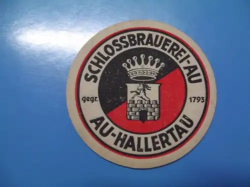 Bierdeckel Brauerei Schlossbrauerei - Au Hallertau