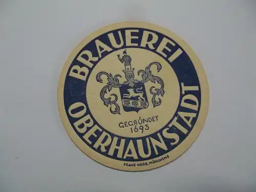 Bierdeckel Brauerei Oberhaunstadt