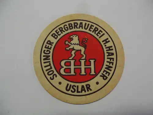 Bierdeckel Brauerei Haffner Sollingen Uslar Bergbrauerei