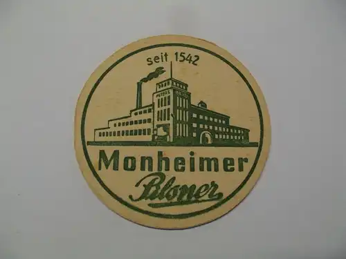 Bierdeckel Brauerei Monheimer Pils