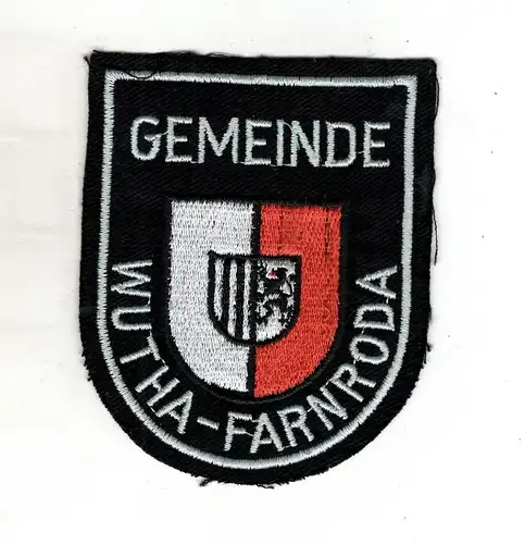 Uniform Aufnäher Patches Wutha - Farnroda wohl Feuerwehr Thüringen