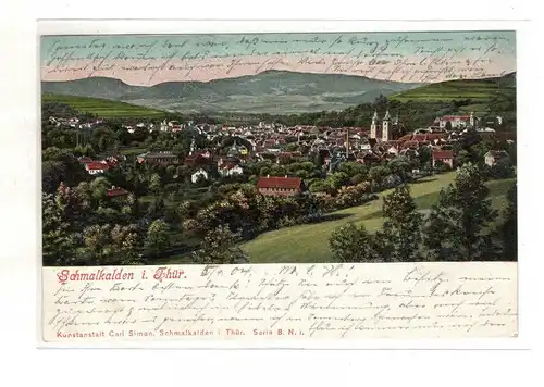 AK Thüringen ; Schmalkalden Stadtansicht 1904