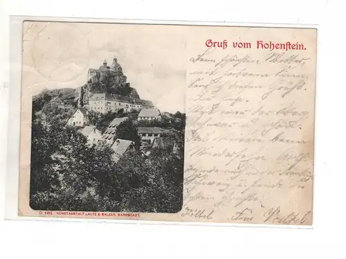 AK Bayern ; Burg Hohenstein bei Kirchensittenbach 1904 Franken