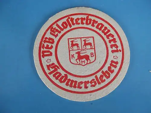 Bierdeckel Brauerei Klosterbrauerei Hadmersleben VEB DDR