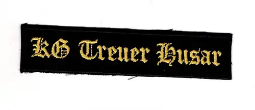 Aufnäher Patch KG Treuer Husar Karneval