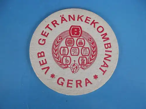 Bierdeckel Brauerei VEB Getränkekombinat Gera