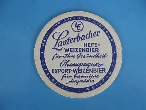 Bierdeckel Brauerei Lauterbacher Hefe Weizenbier