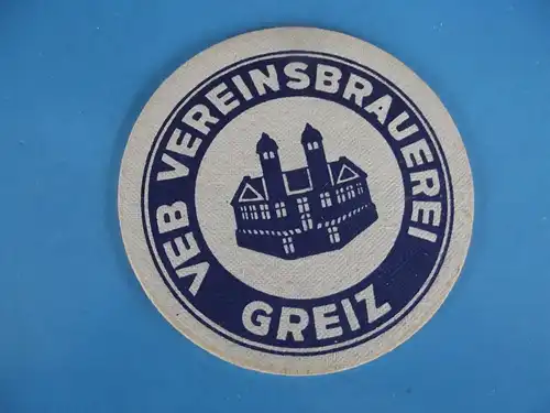 Bierdeckel DDR Brauerei Vereinsbrauerei Greiz