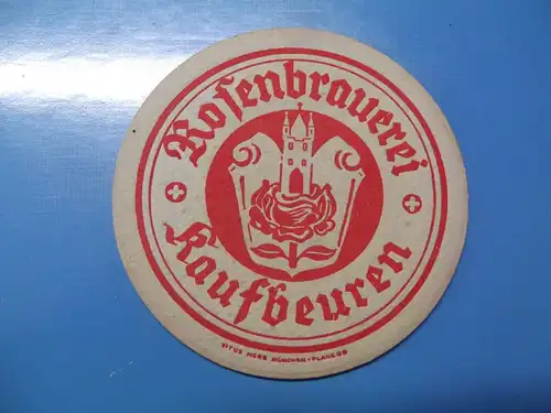 Bierdeckel Brauerei Rosenbrauerei Kaufbeuren