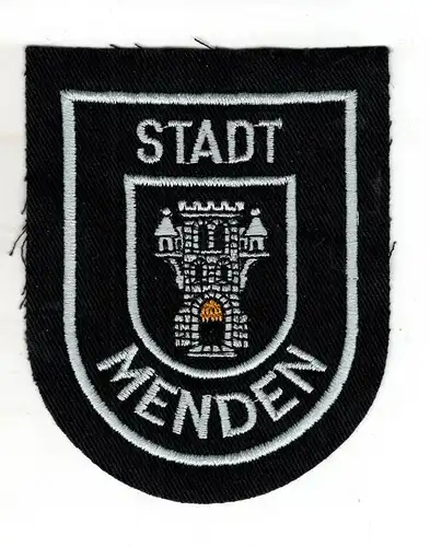 Uniform Aufnäher wohl Feuerwehr Stadt Menden