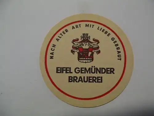 Bierdeckel Brauerei Gemünder Eifel