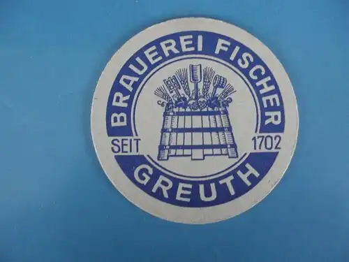 Bierdeckel Brauerei Fischer Greuth Franken