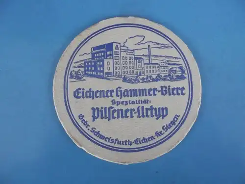 Bierdeckel Brauerei Eichener Hammer Biere Eichen Kreis Siegen