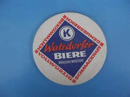 Bierdeckel Brauerei Watzdorf Konsum