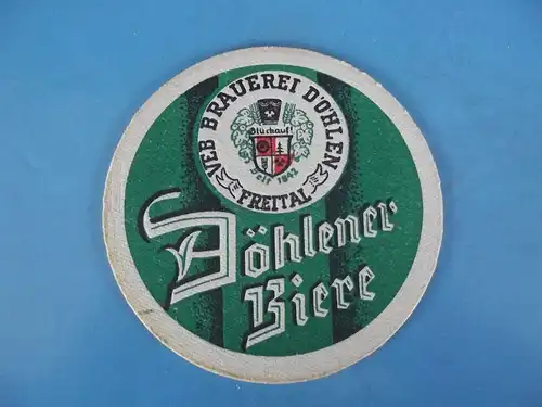 Bierdeckel VEB Brauerei Döhlen Freital Sachsen