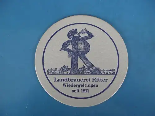 Bierdeckel Brauerei Landbrauerei Ritter Wiedergeltingen