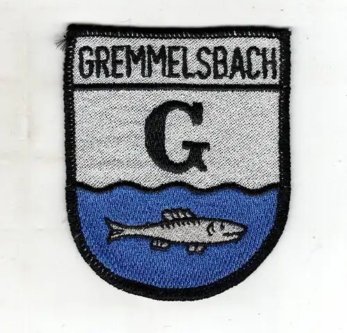 Aufnäher Patch Gremmelsbach Stadtteil von Triberg im Schwarzwald-Baar-Kreis