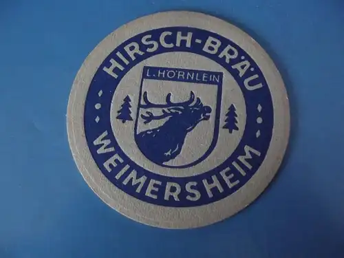 Bierdeckel Brauerei Hirsch Bräu Weimersheim