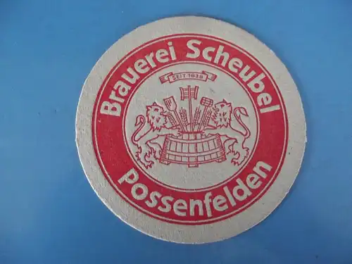 Bierdeckel Brauerei Scheubel Possenfelden