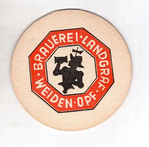 Bierdeckel Brauerei Landgraf Weiden in der Oberpfalz