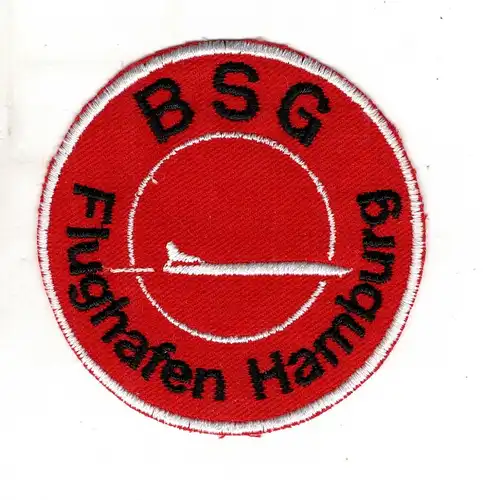 Aufnäher Patch BSG Flughafen Hamburg / Sport - Fussball