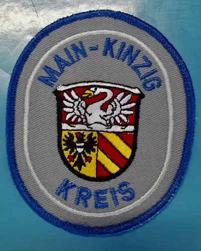 Uniform Stoff Aufnäher Patch Wappen Main Kinzig Kreis wohl Feuerwehr / Blau