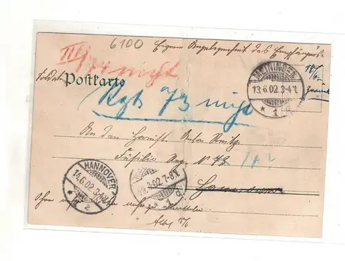 AK Thüringen ; Meiningen Henneberger Haus - Hoftheater - Post Lithographie  1902