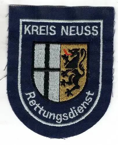 Uniform Aufnäher Patch Rettungsdienst Kreis Neuss