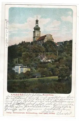 AK Oberpfalz ; Mariahilfberg 1903  mit Villen