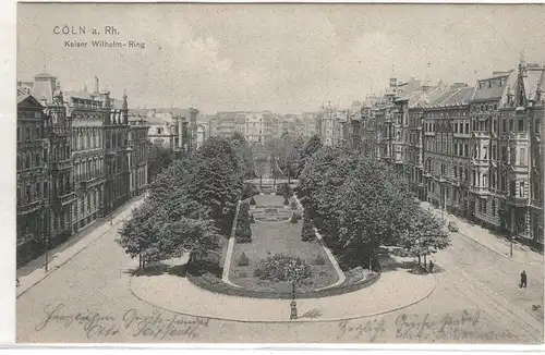 AK Nordrhein Westfahlen ; Köln Kaiser Wilhelm Ring mit Park Anlage 1906